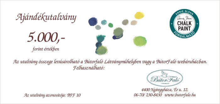 Ajándékutalvány 5000 Ft-os